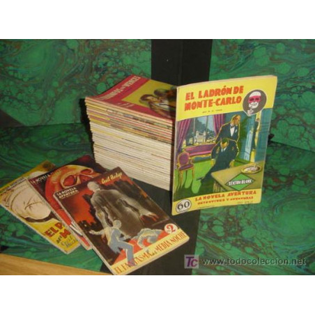 LA NOVELA AVENTURA (HYMSA).  1ª EDICION DE SEXTON BLAKE Y OTROS